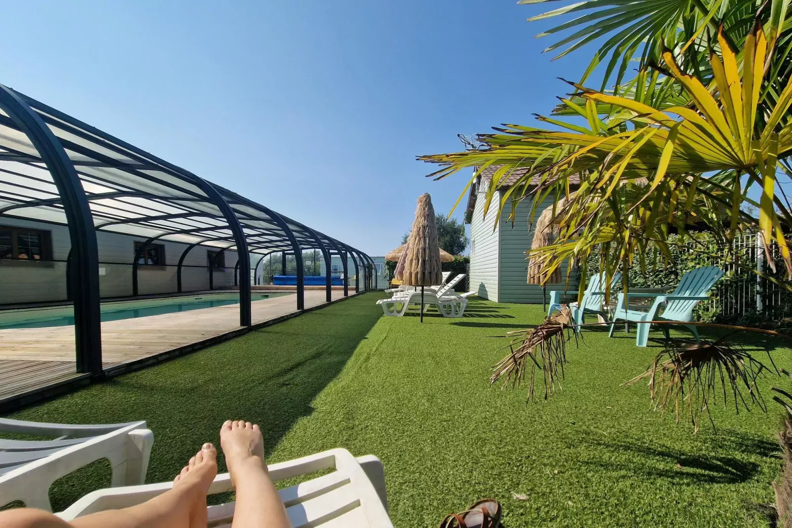 Campingplatz Les Ptites Häuser in der Prärie