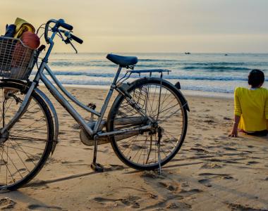 Campinganlagen zum Walken und Fahrradfahren