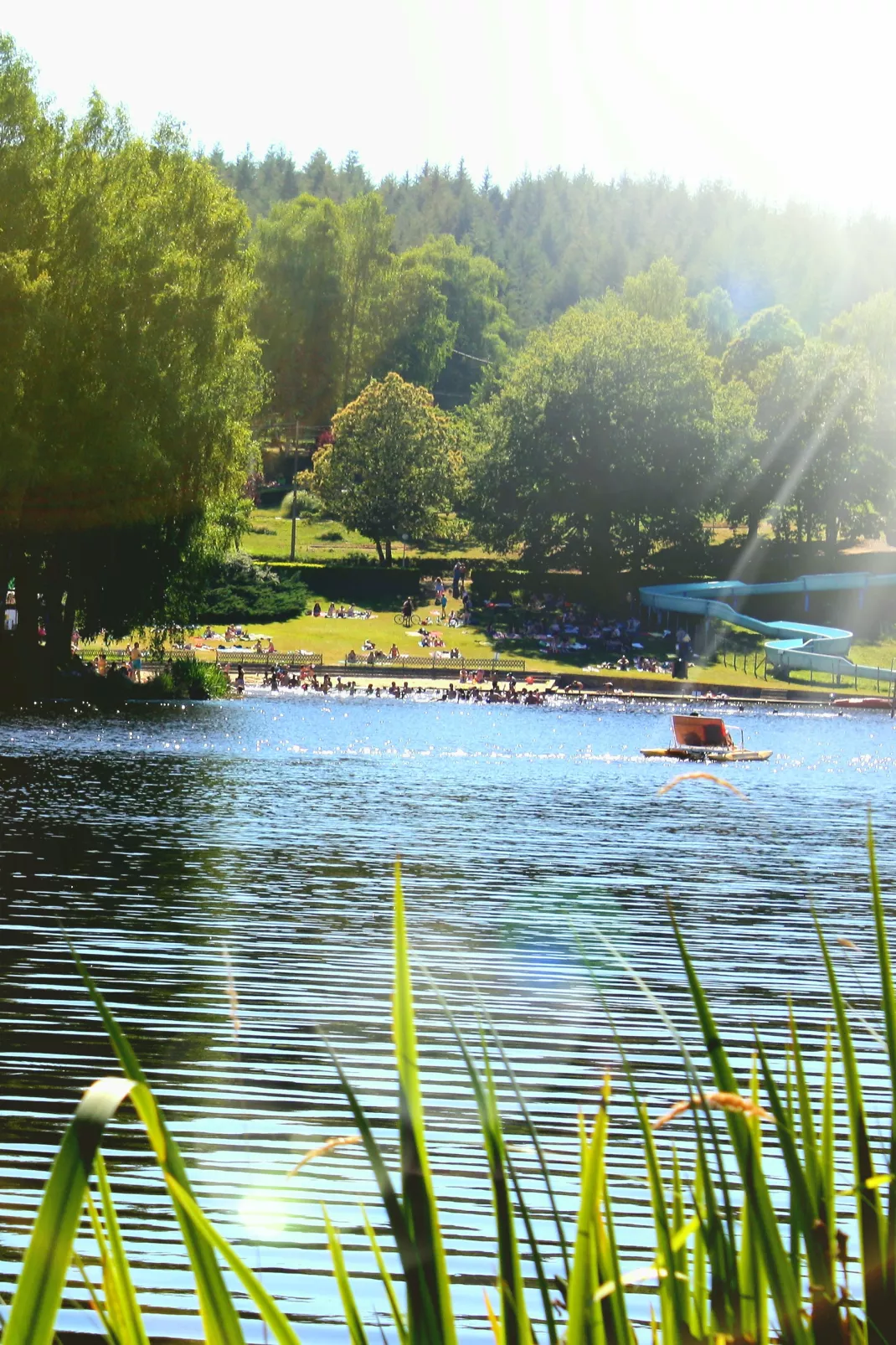 Flower Camping Die Luft des Sees